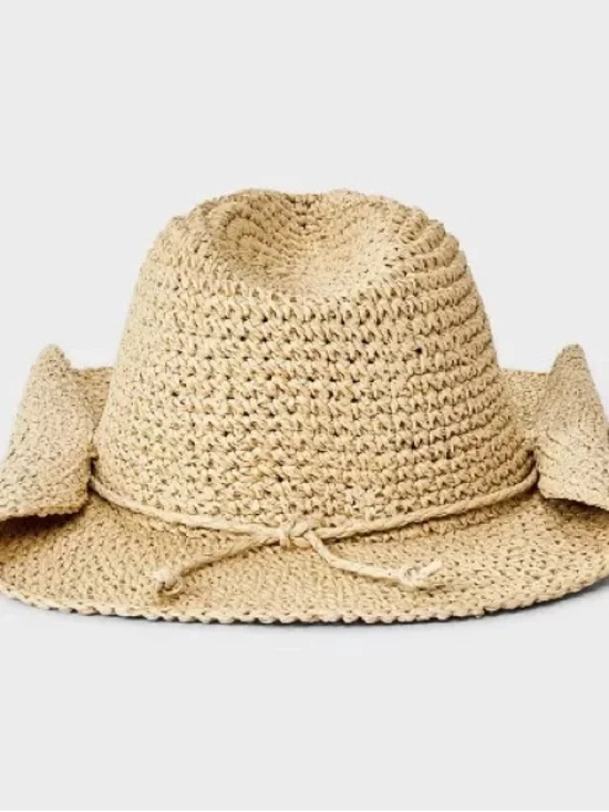 Target Straw Floppy Beach Hat - Picture 3 of 3